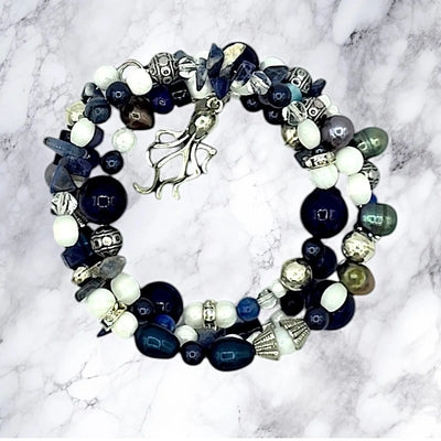 Bracelet Blue Dark Octopus