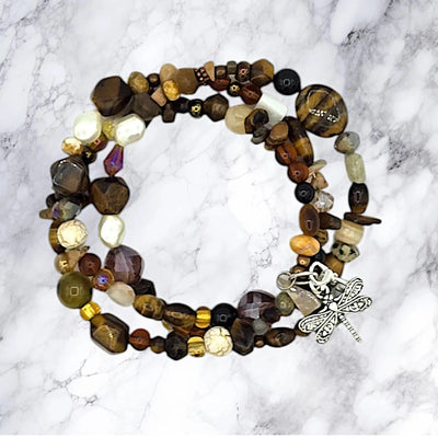 Bracelet Brown Dragonfly
