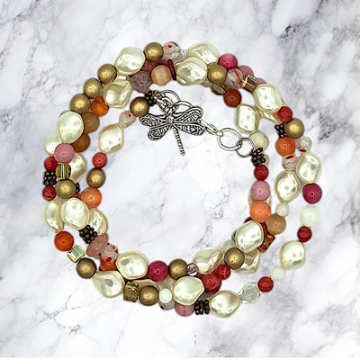 Bracelet Coral Dragonfly