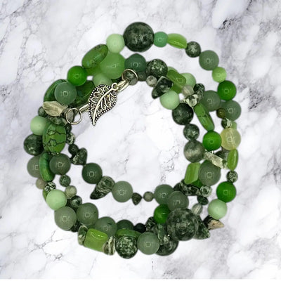 Bracelet Green Leaf
