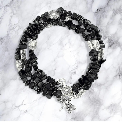 Bracelet Black Dragonfly