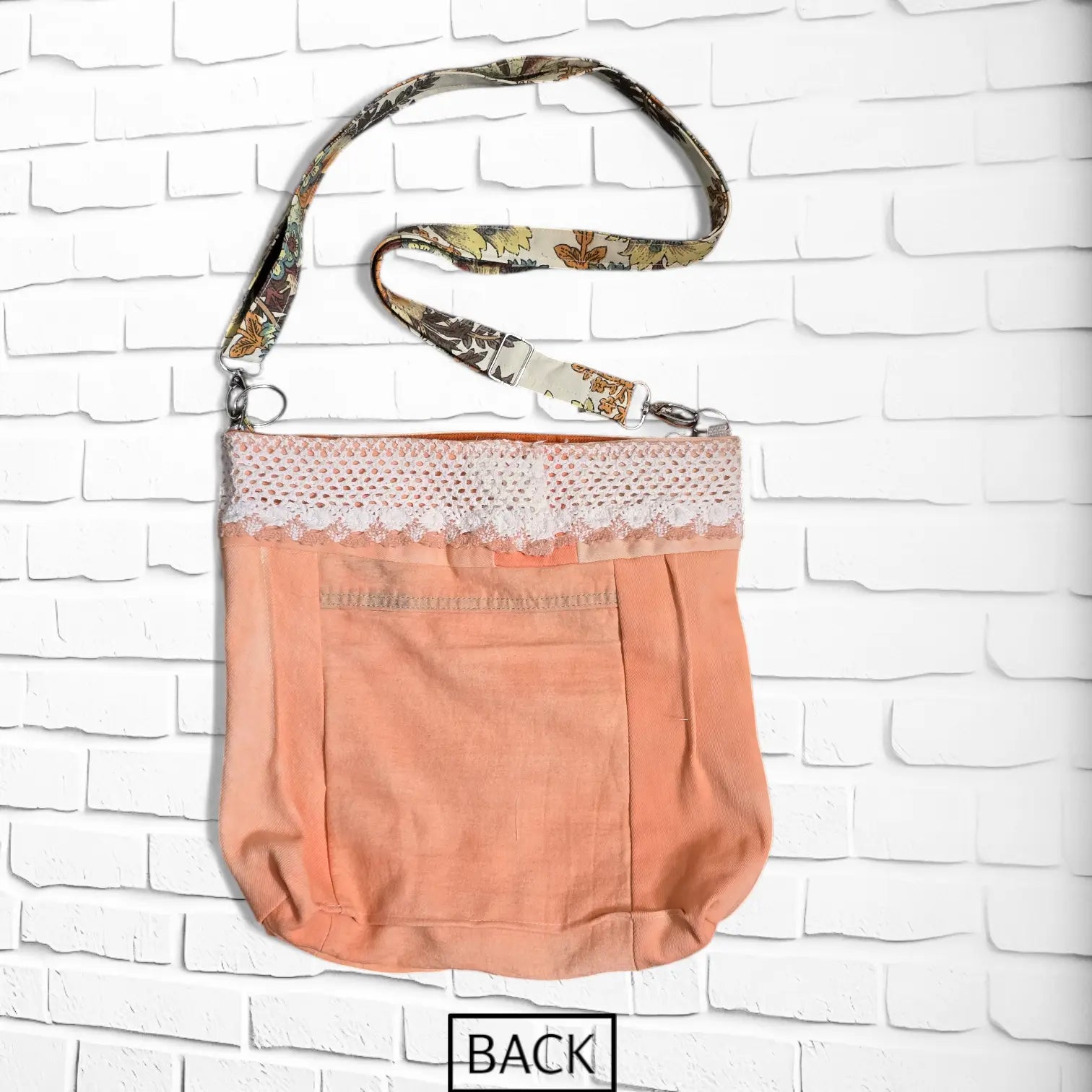 BACK VIEW OF TANGERINE CROSSBODY