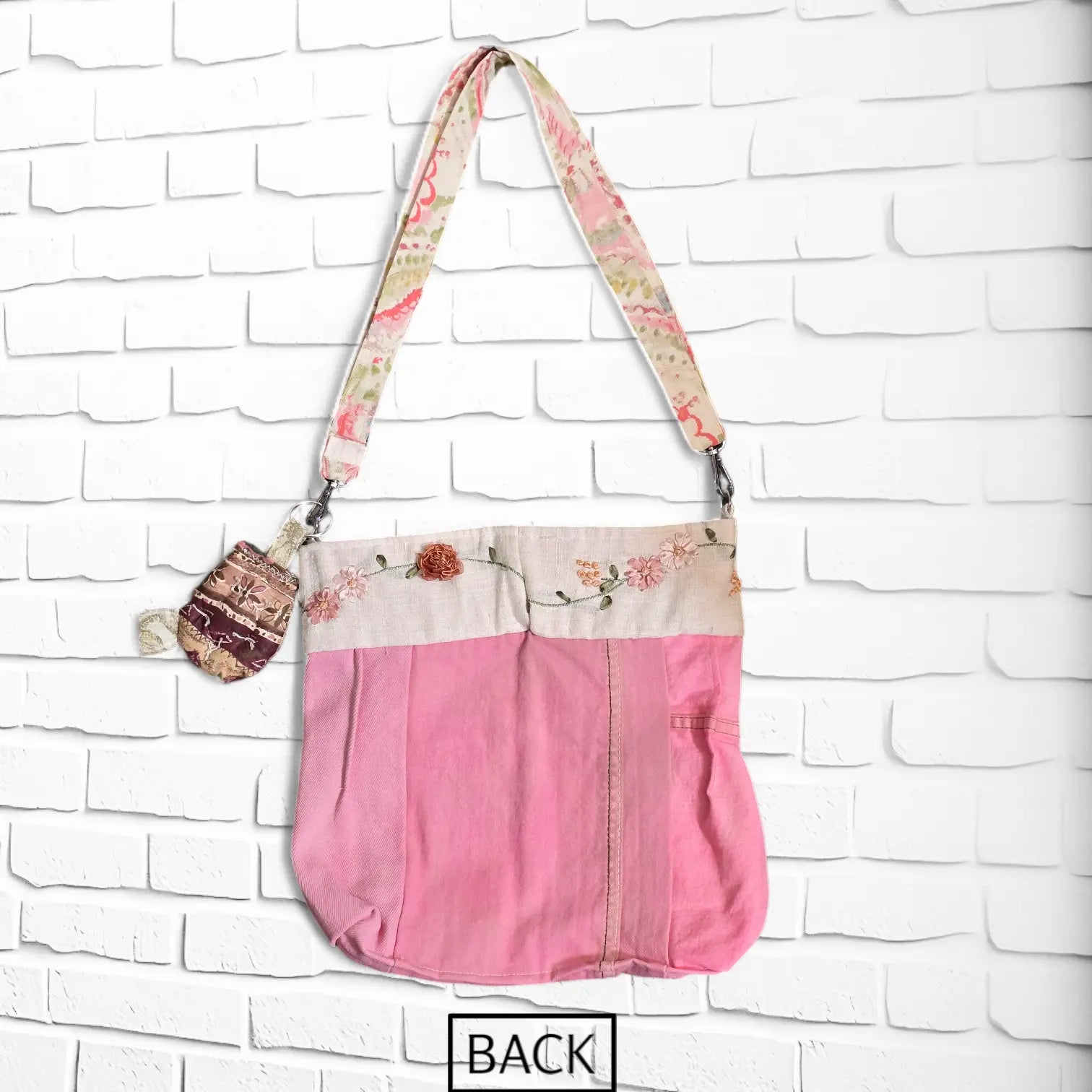 BACK VIEW OF PINK2 CROSSBODY
