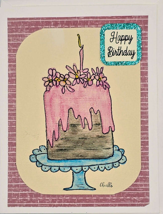 Birthday Card - Birthday Cake