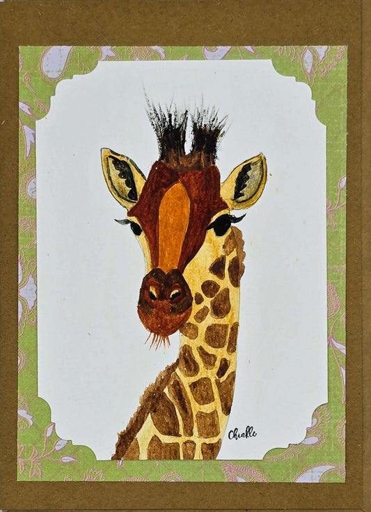 Blank Card - Giraffe