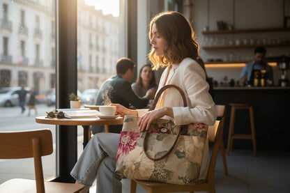 Vintage Style Floral Handbag