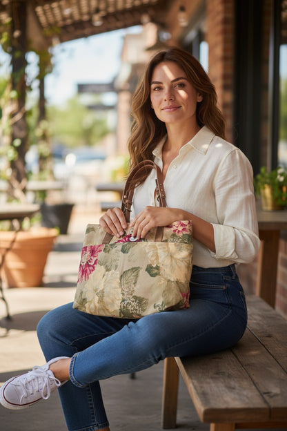 Vintage Style Floral Handbag