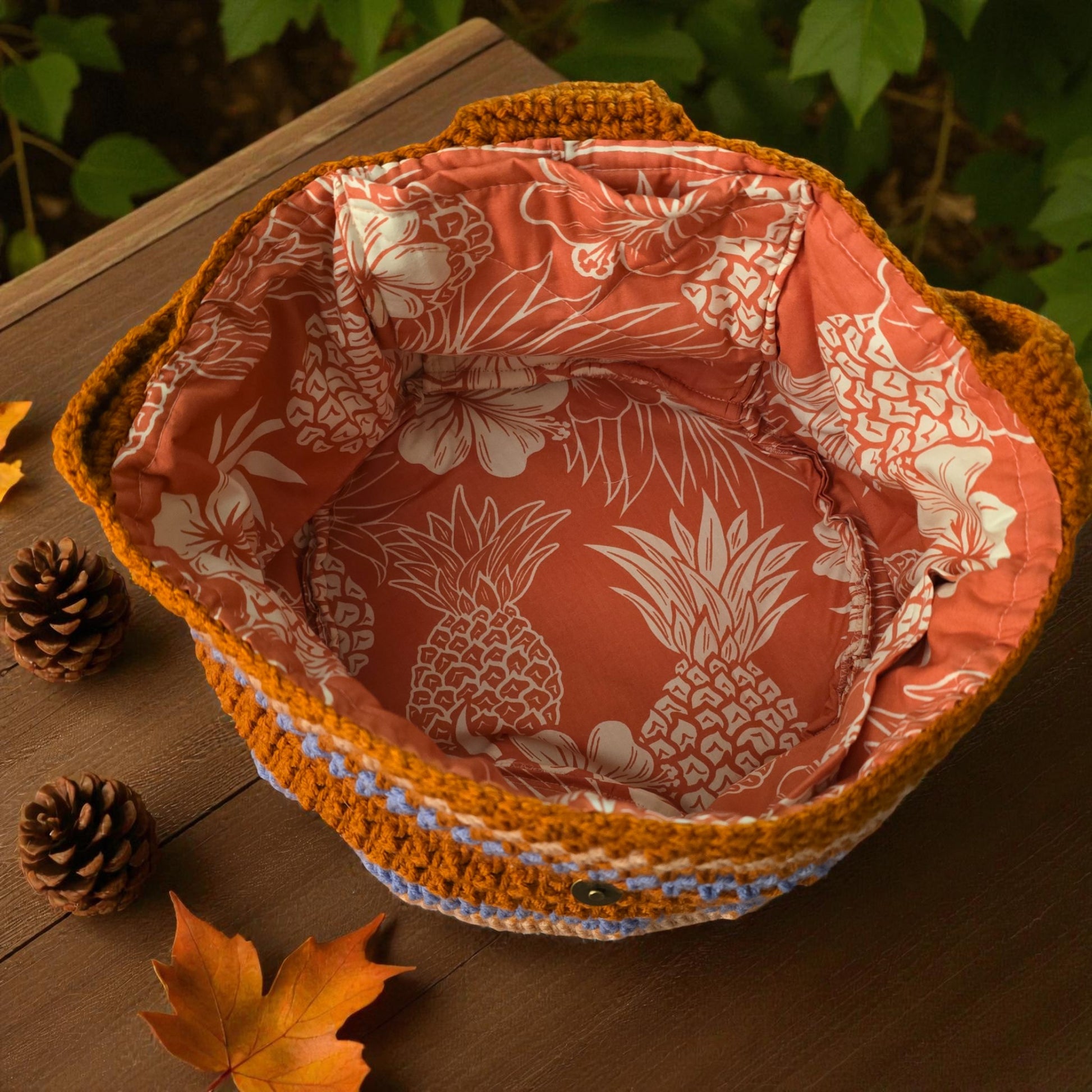 Boho Crochet Bucket Shoulder Bag Handmade Market