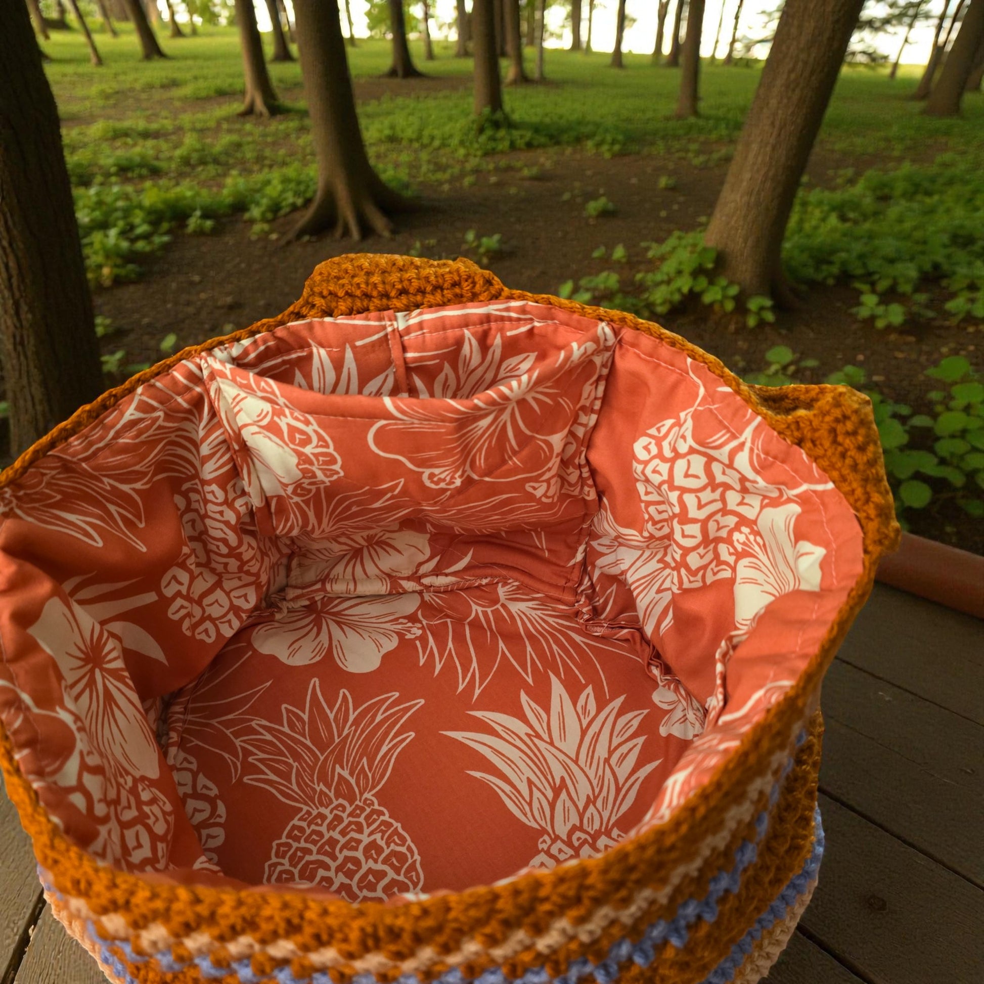 Boho Crochet Bucket Shoulder Bag Handmade Market