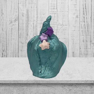 FAIRY HOUSE NIGH TLIGHT TEAL AND GOLD