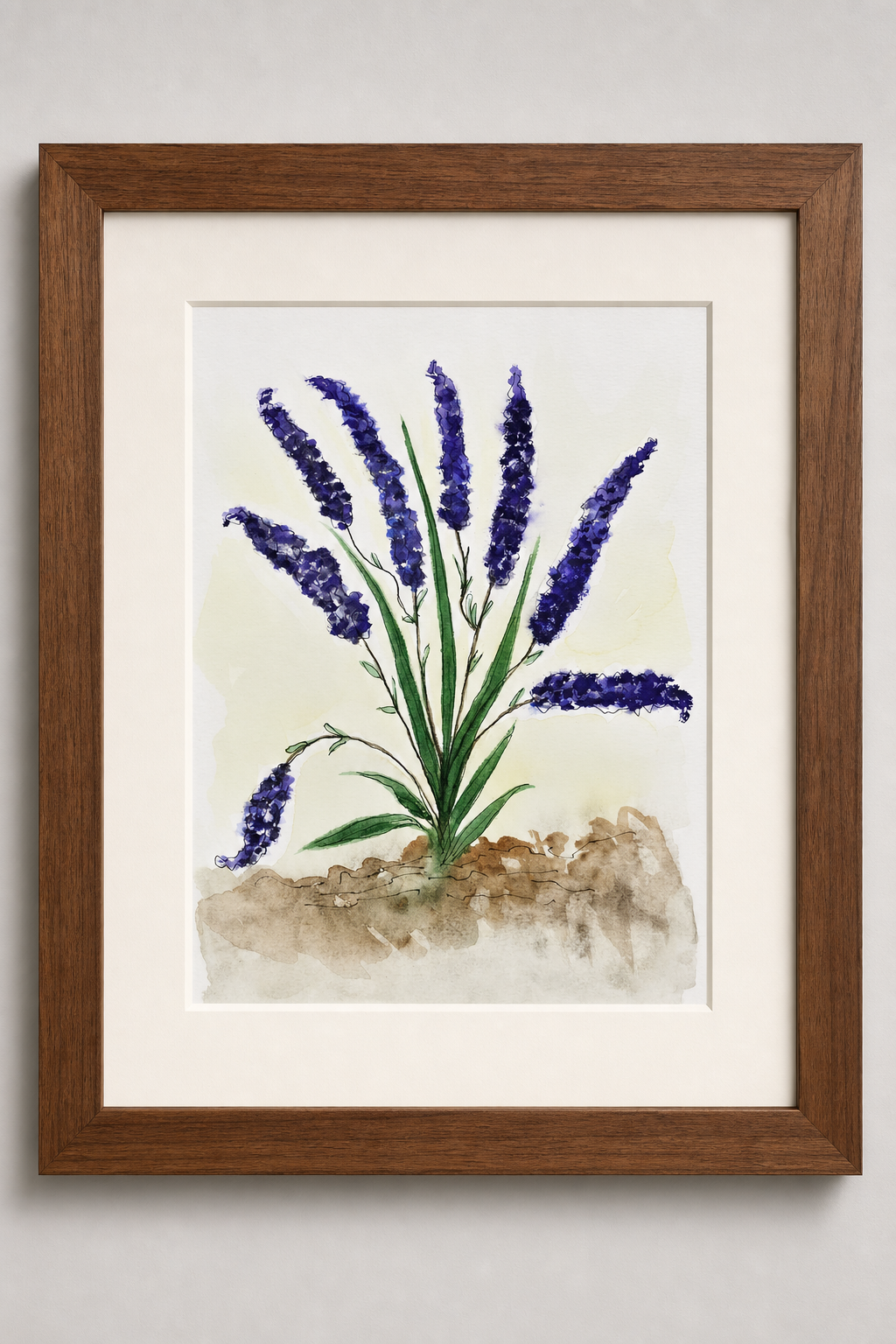 Lavender Breeze  | Original Watercolor Lavender Painting