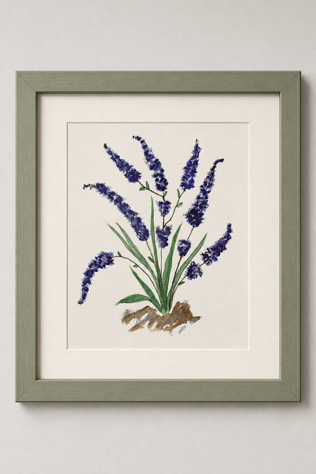 Purple Serenity  | Original Watercolor Lavender Painting