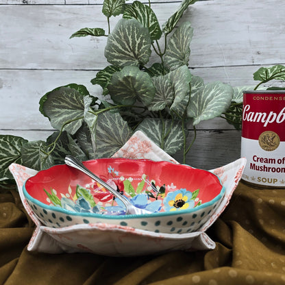 Microwave Bowl Mitt Red Chickens