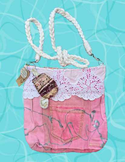 Crossbody Bag Denim - Handmade Market