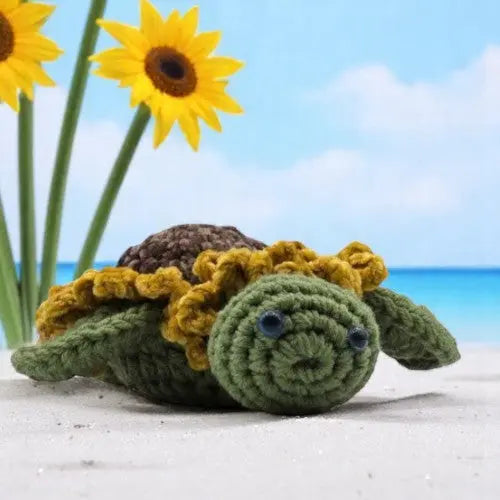 TURTLE CROCHET TOY FACING FRONT