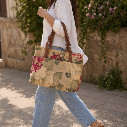 Vintage Style Floral Handbag