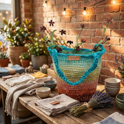 Crochet Tote Handmade Market